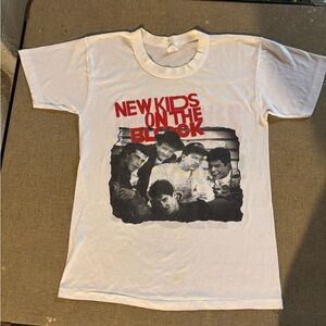 REAL VINTAGE 1986 NEW KIDS ON THE BLOCK NKOTB SHIRT 80’s BOY BAND